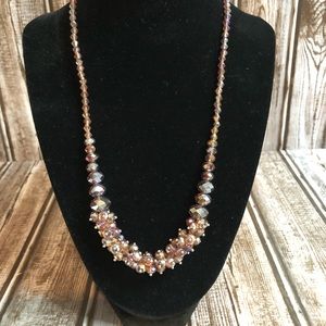 Ashley Cooper beaded necklace and earring set.